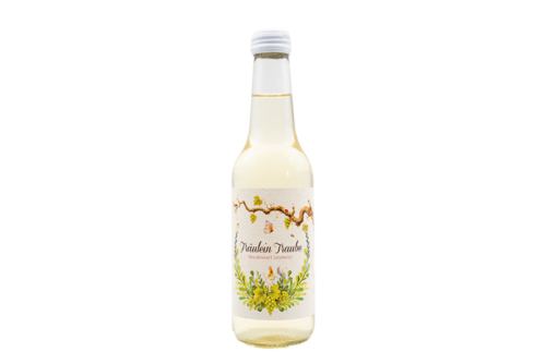 kleine Flasche Traubensaftzt gespritzt